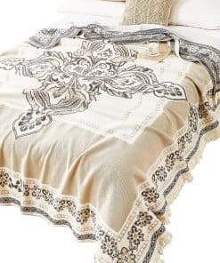 Manta de Muselina de Algodón 100% con Diseño Boho Sudoeste