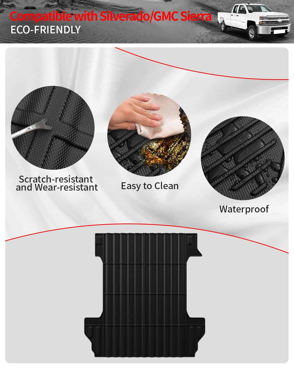 Tapete para cama de camioneta Thinzyou compatible con - Imagen 5