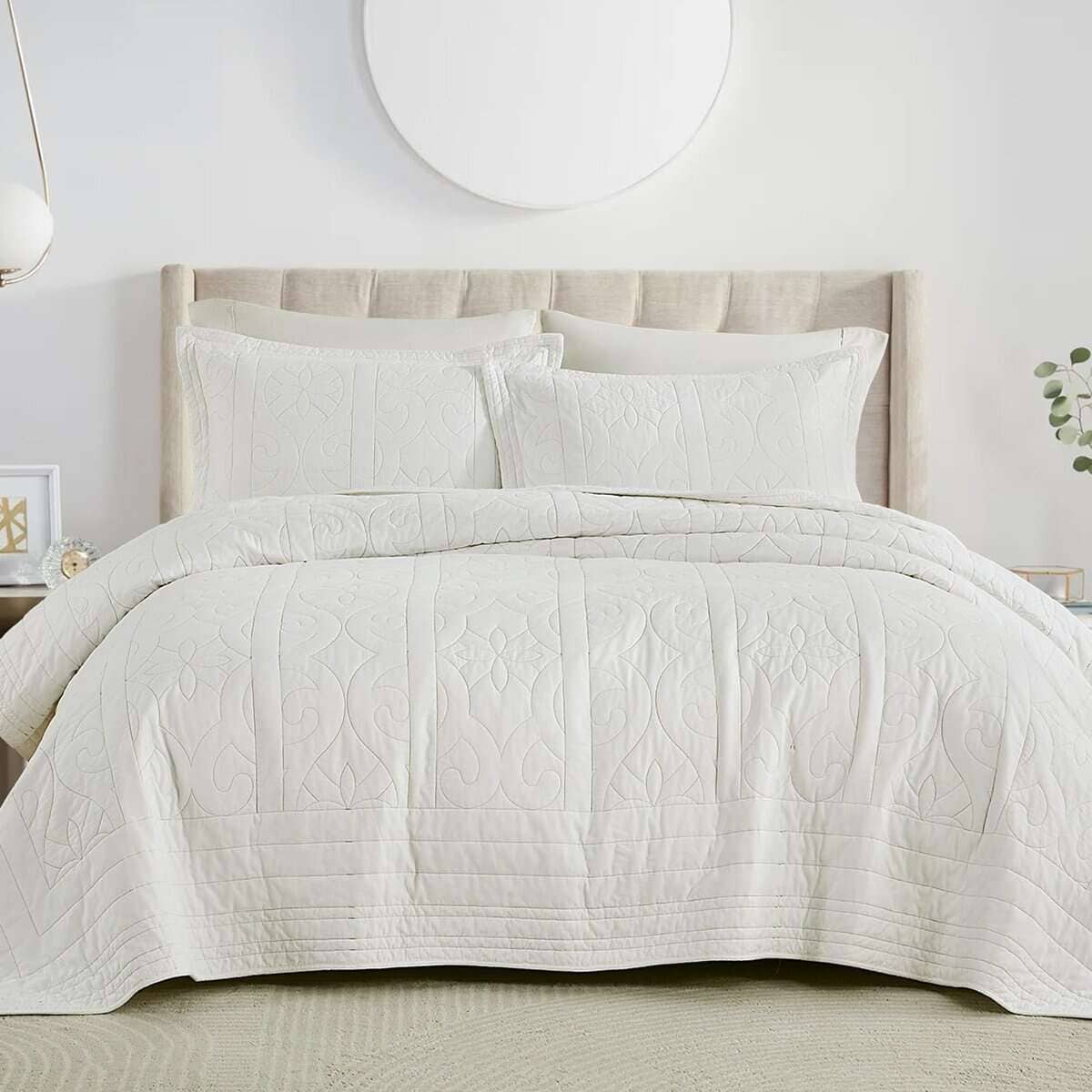 Juego de Edredón tamaño King Finlonte - Edredón de algodón