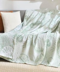 Manta estilo chic de muselina de algodón 100%, tamaño Queen