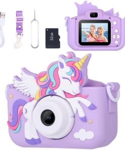 Cámara de Unicornio Envyvip para Niñas de 3 a 8 Años,