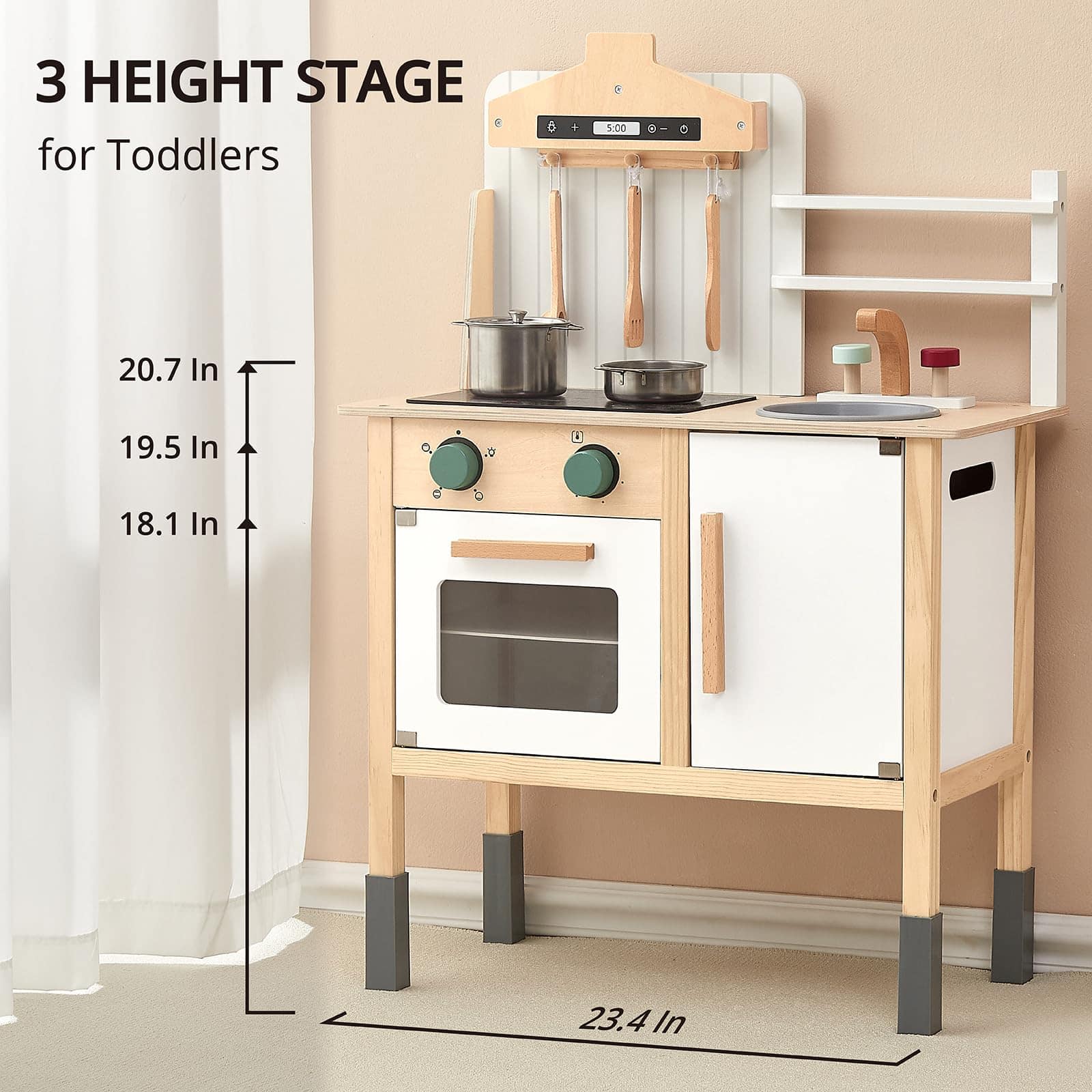 Set de Cocina PairPear para Niños, Juguetes de Madera para - Imagen 5