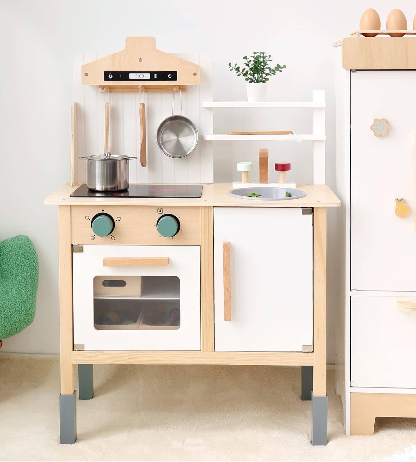 Set de Cocina PairPear para Niños, Juguetes de Madera para