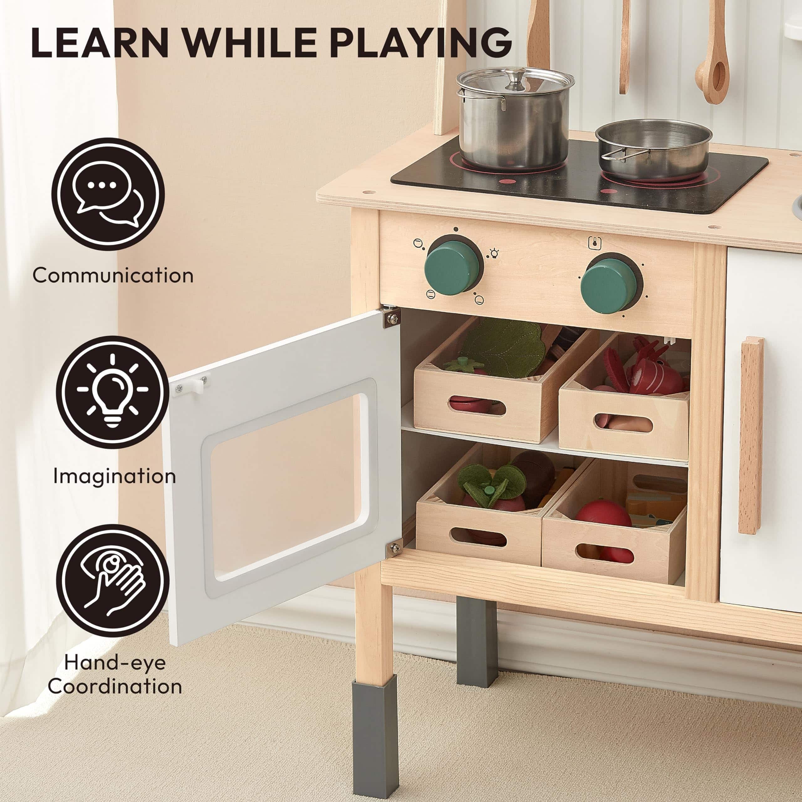 Set de Cocina PairPear para Niños, Juguetes de Madera para - Imagen 6