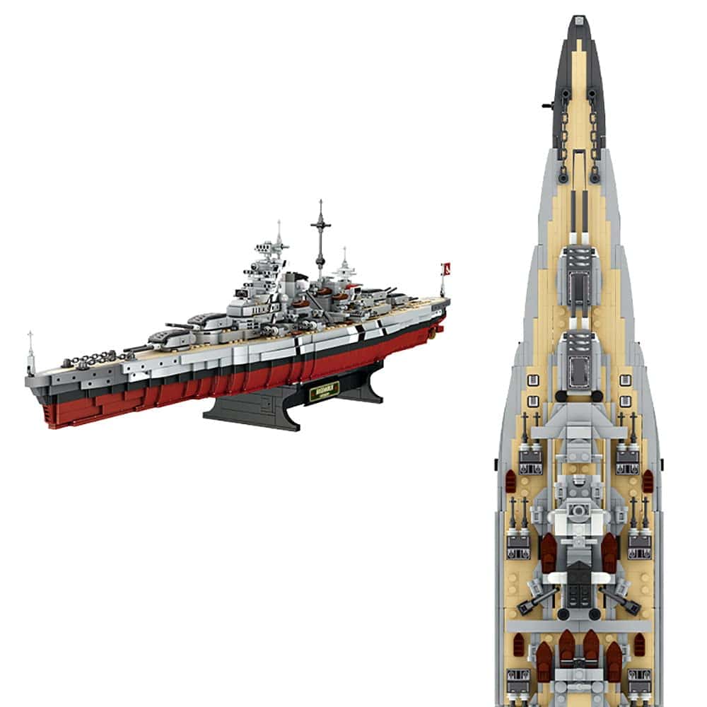 Set de bloques de construcción del acorazado militar alemán - Imagen 6