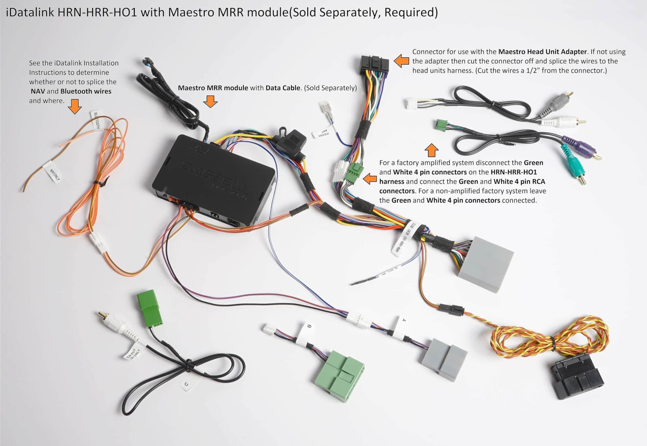 Idatalink Maestro HRN-HRR-HO1 T-Harness para Vehículos - Imagen 6