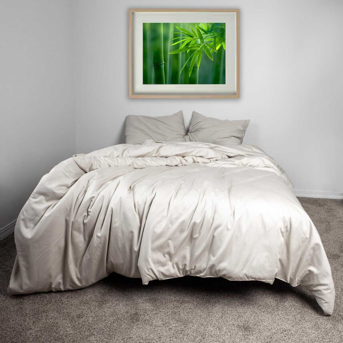 Funda nórdica de viscosa de bambú y algodón, tamaño queen