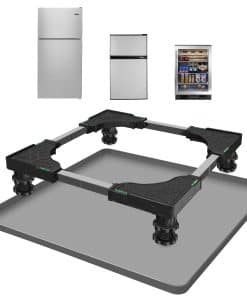 Base de Soporte para Mini Nevera Gris con Tapete de