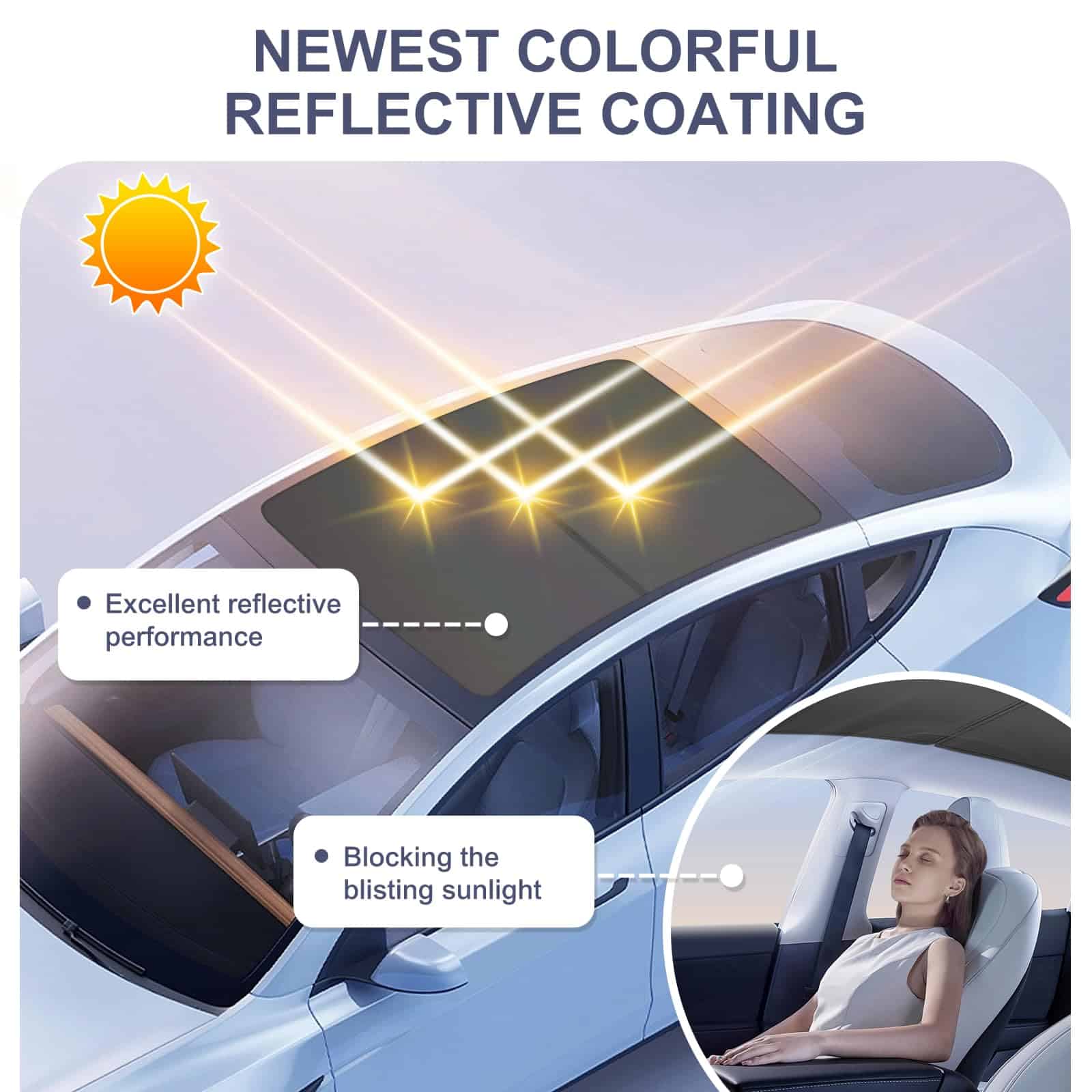 SILIVN Parasol de Techo Colorido 2 en 1 Actualizado para - Imagen 4