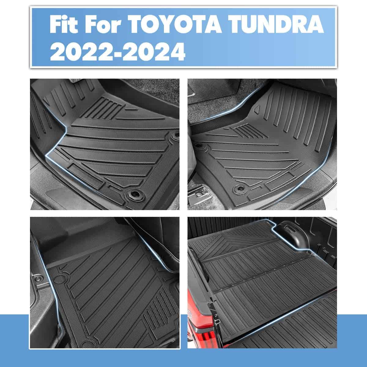 Tapete de Piso Compatible con Toyota Tundra 2022-2024 2025 - Imagen 5