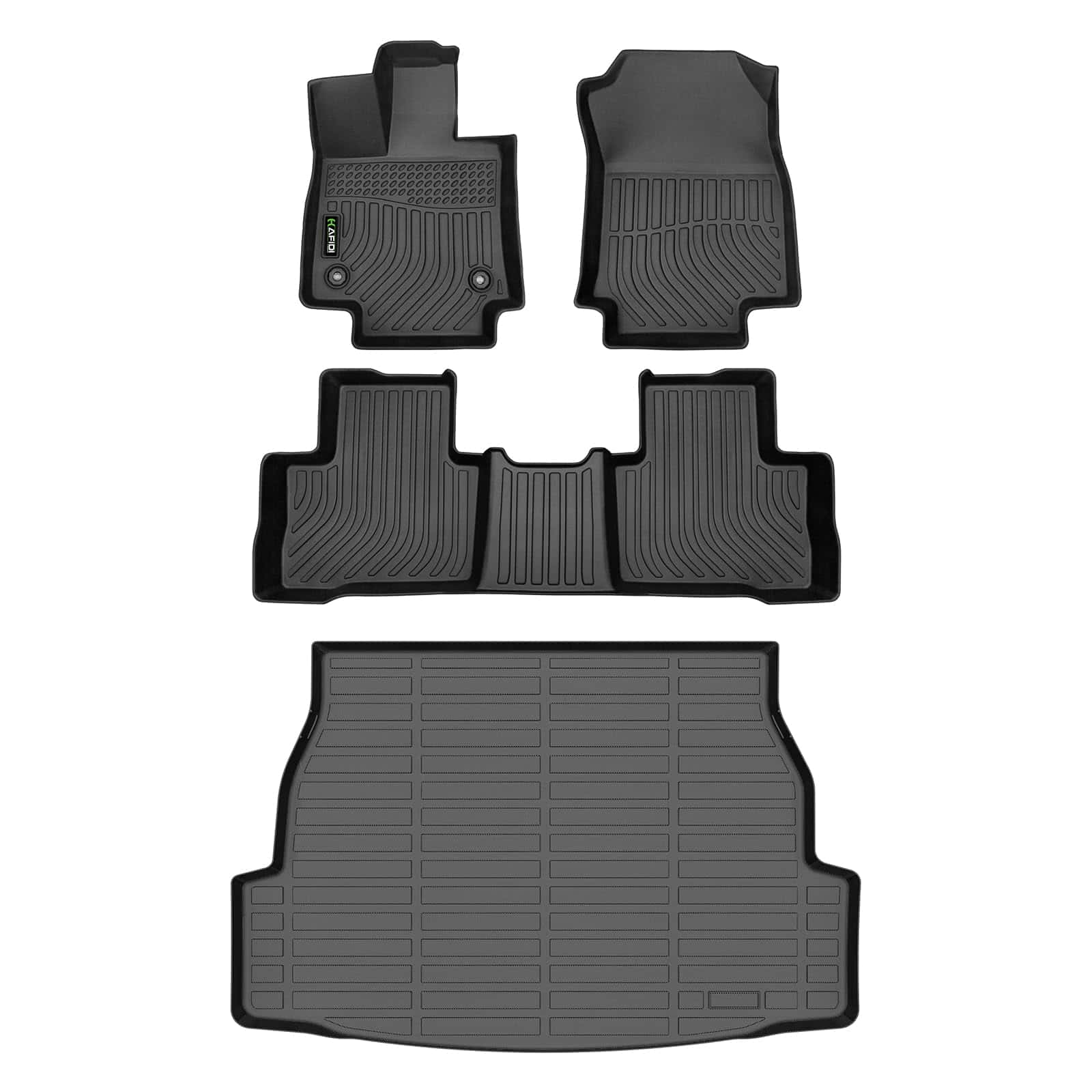 Tapetes para piso HAFIDI y revestimiento de carga para RAV4