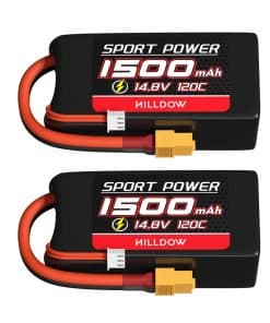 Batería Lipo 4S 120C 1500mAh Hilldow con enchufe XT60 para