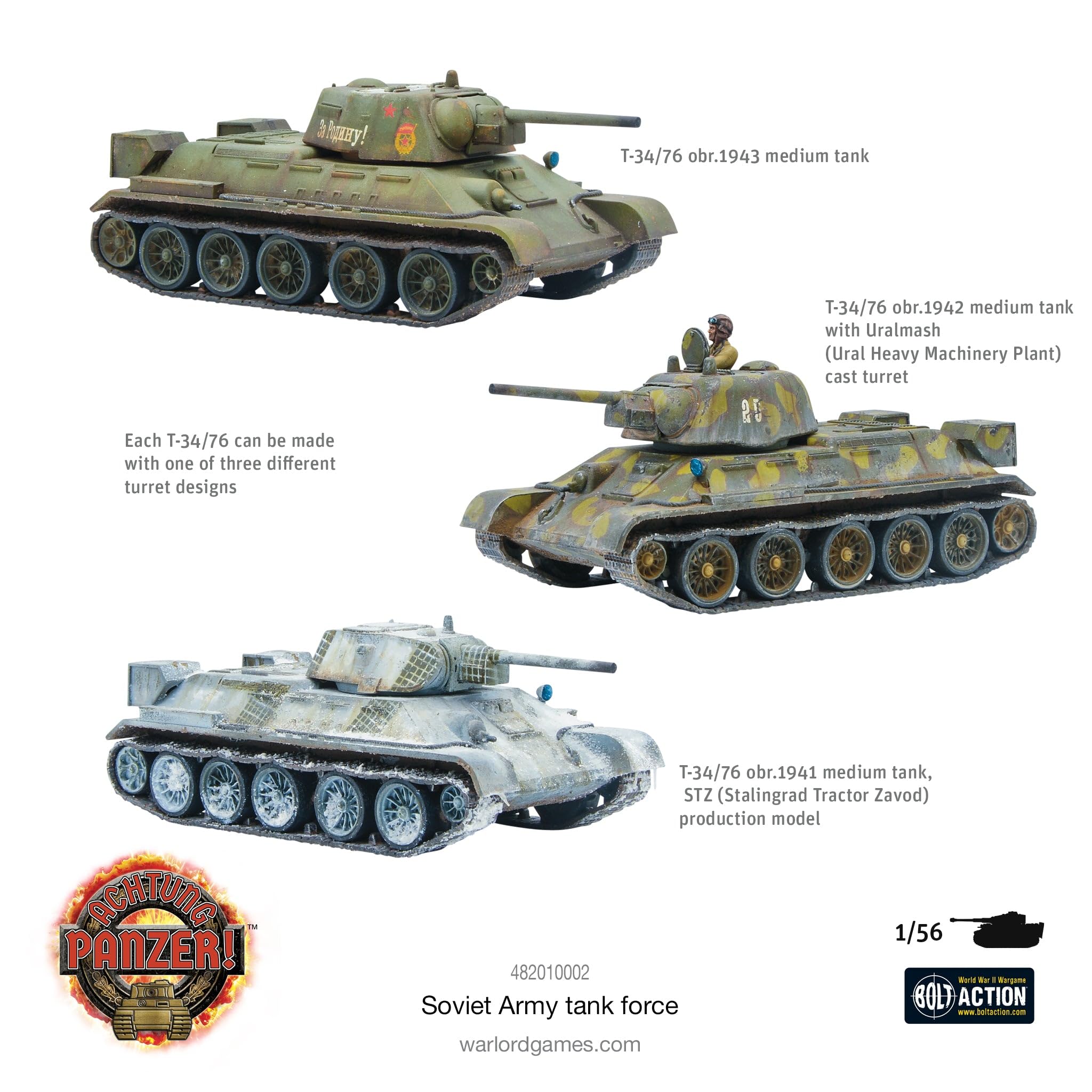 Warlord Games Achtung Panzer! Fuerza de Tanques Soviéticos - Imagen 4