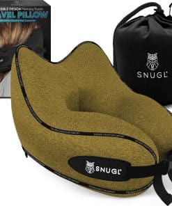 Almohada de Viaje para el Cuello SNUGL - -Amarillo Oscuro