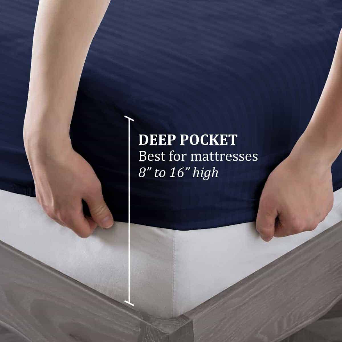 Juego de Sábanas BLISSI HOME Hotel Collection -Azul Marino - Imagen 6