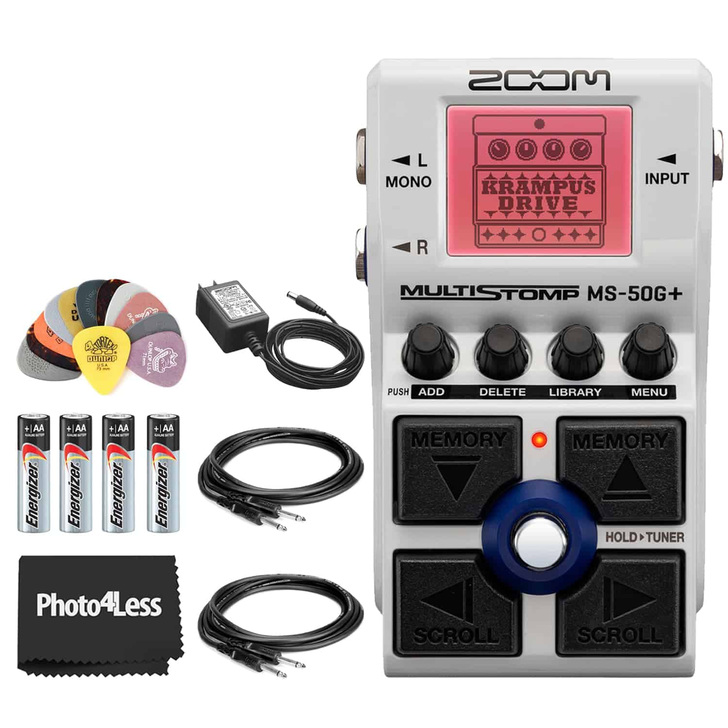 Paquete de pedal multiefectos Zoom MS-50G+ MultiStomp para