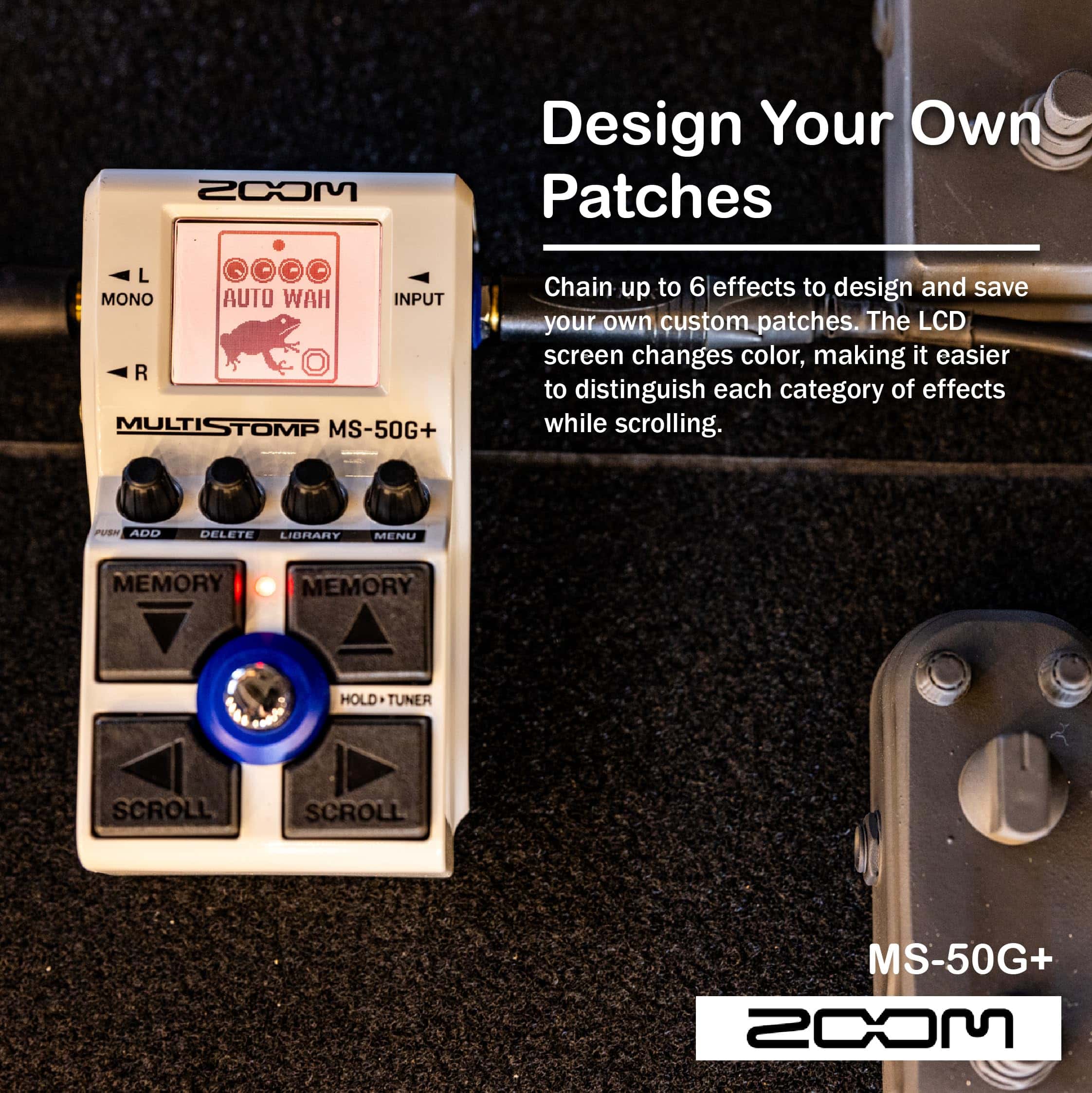 Paquete de pedal multiefectos Zoom MS-50G+ MultiStomp para - Imagen 4