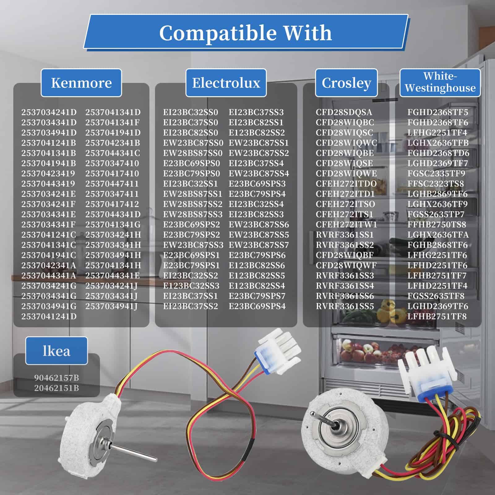 Motor del ventilador evaporador de refrigerador 809069201 - Imagen 6