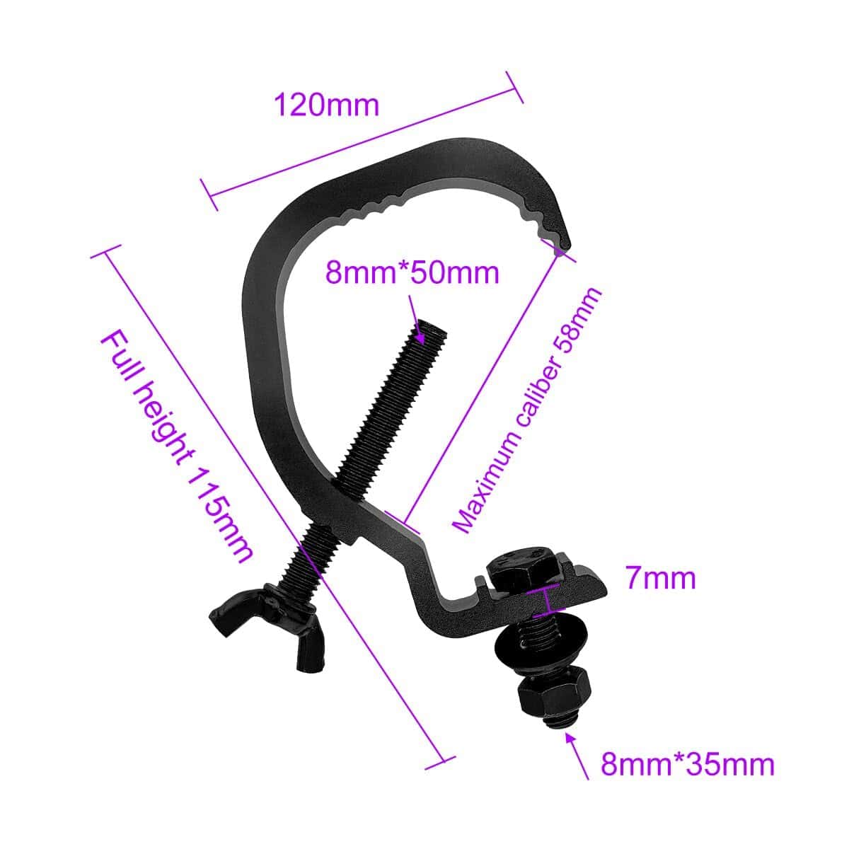 Paquete de 10 Abrazaderas de Luz de Escenario Pesadas de - Imagen 3