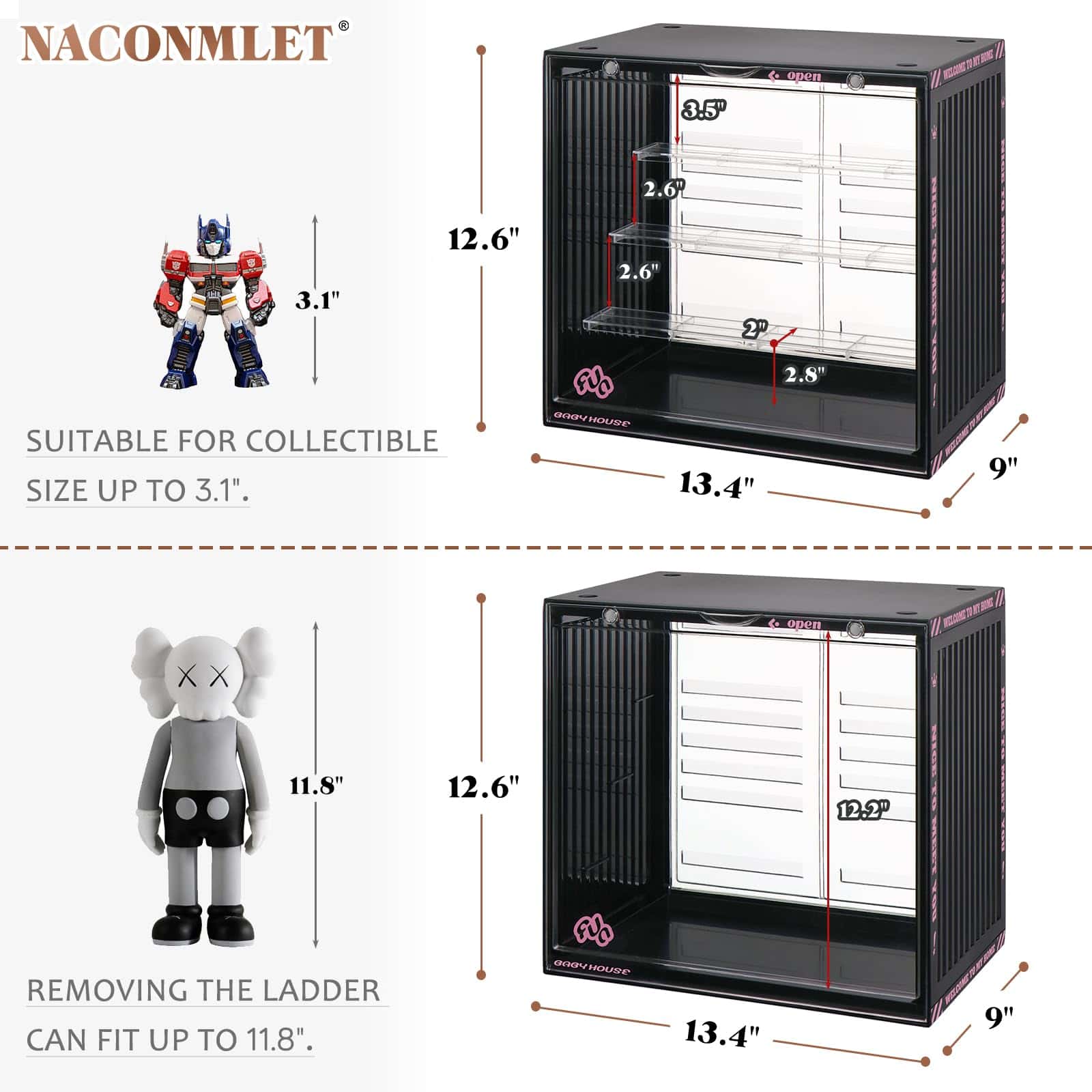 Naconmlet Display Case para Figuras Funko Pop - Vitrina - Imagen 5