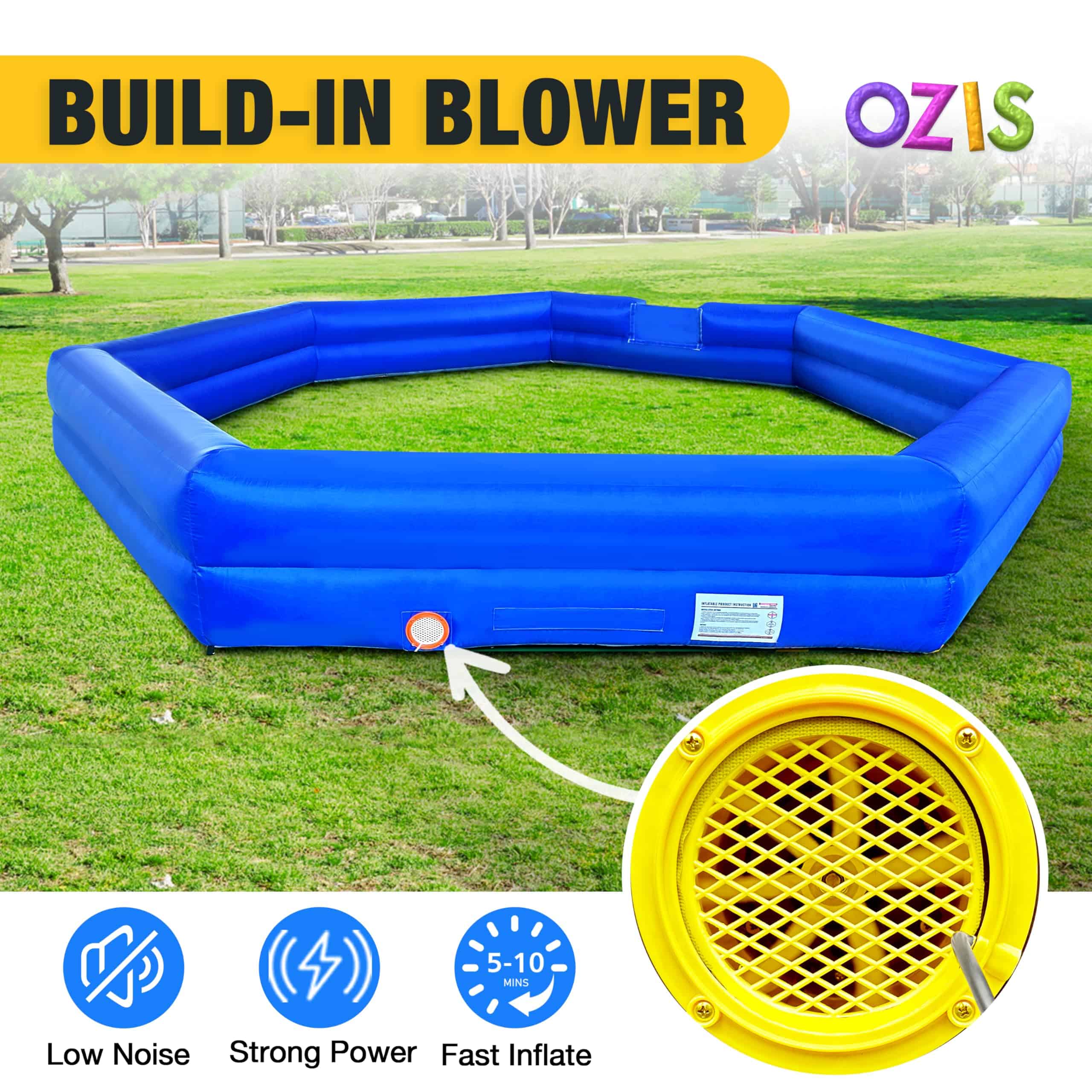 15FT Pitball Inflable con Soplador Incorporado, Cancha de - Imagen 6