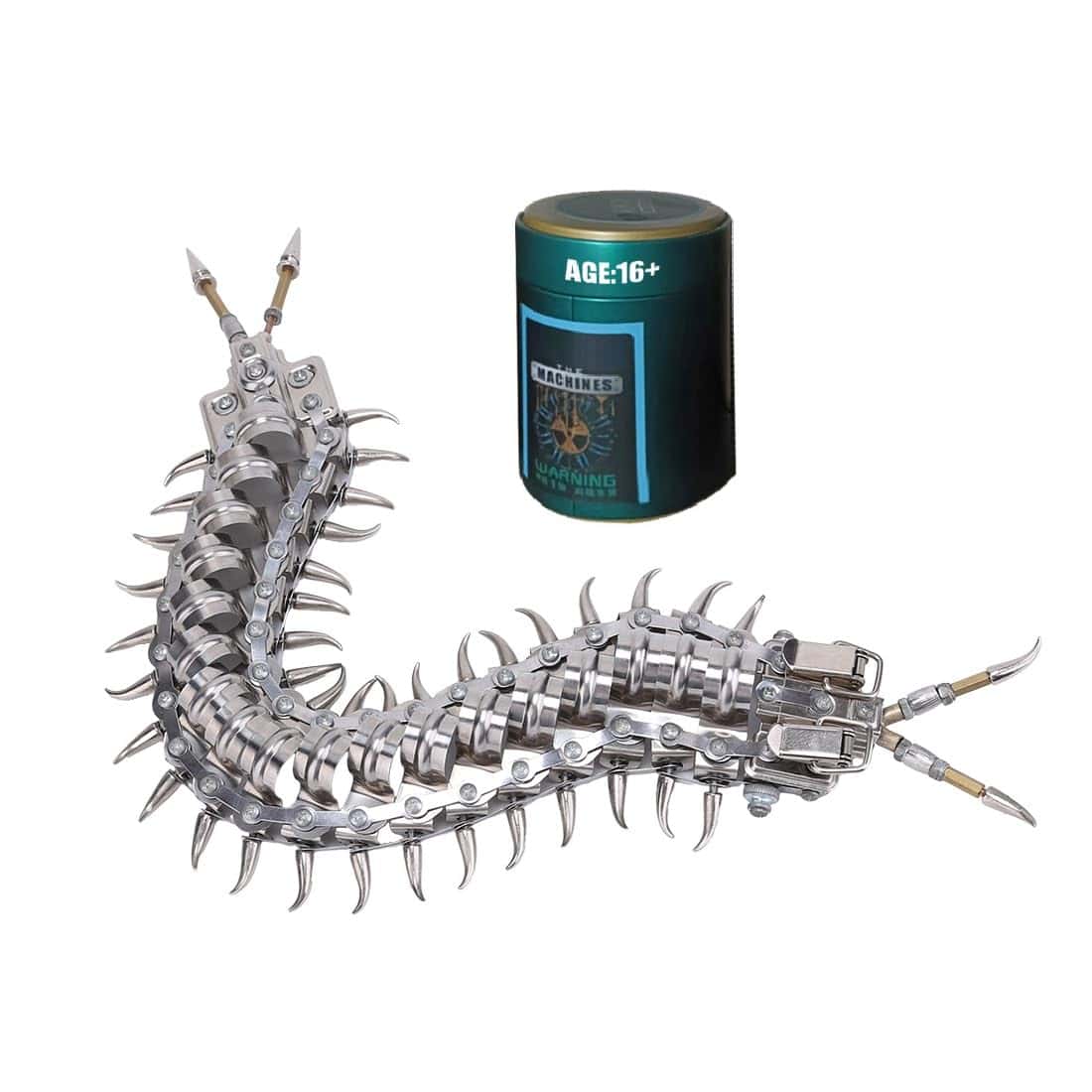 Rompecabezas Metálico 3D MindXplore, Modelo de Ciempies