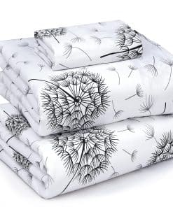 Juego de sábanas RUVANTI 100% algodón Twin XL, 3 piezas,