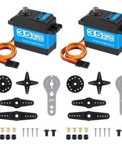 DWEII 2PACK 35kg Motor Servo de Alto Par Coreless con