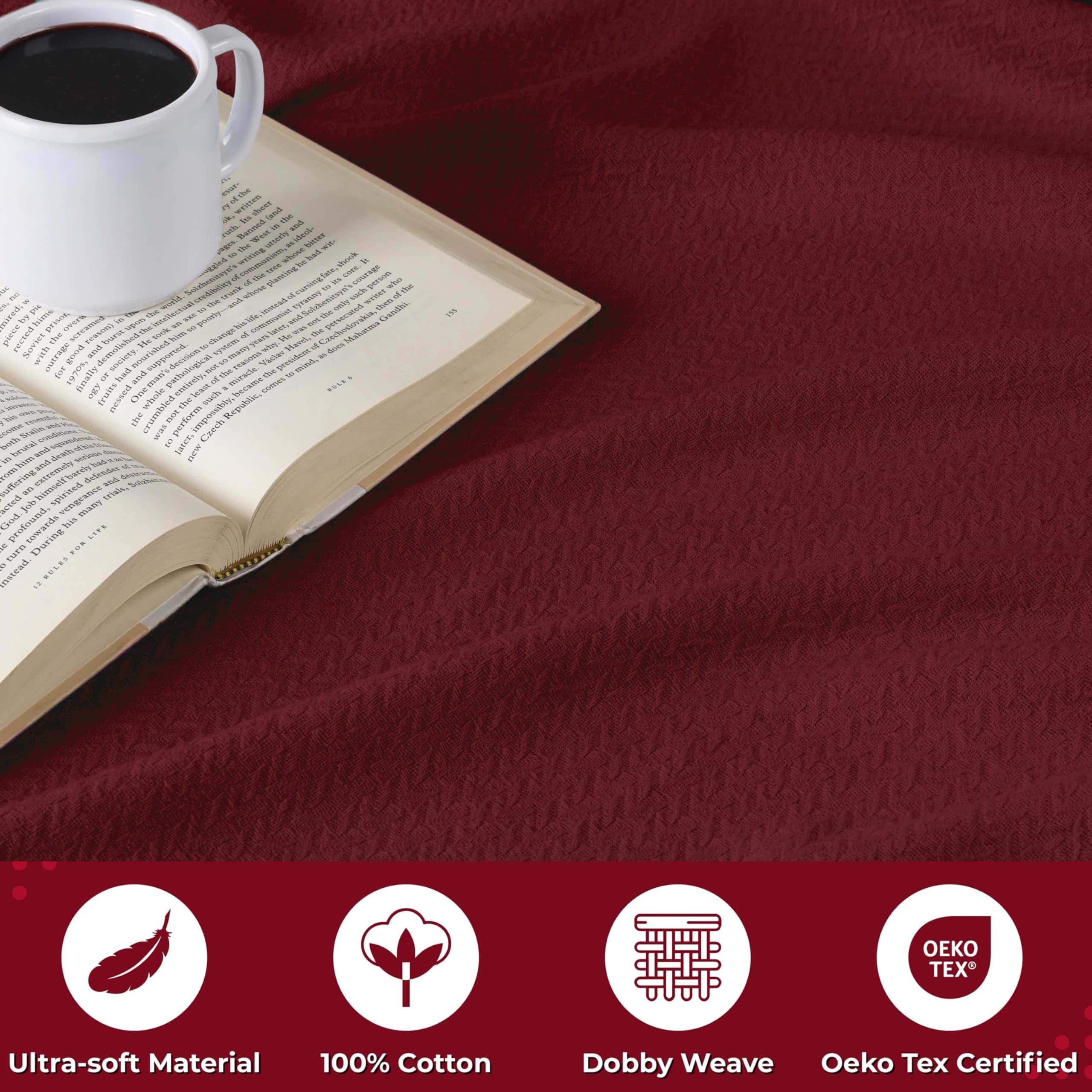 Cobertor de Algodón Superior Nobel, para Picnic, Playa, - Imagen 6