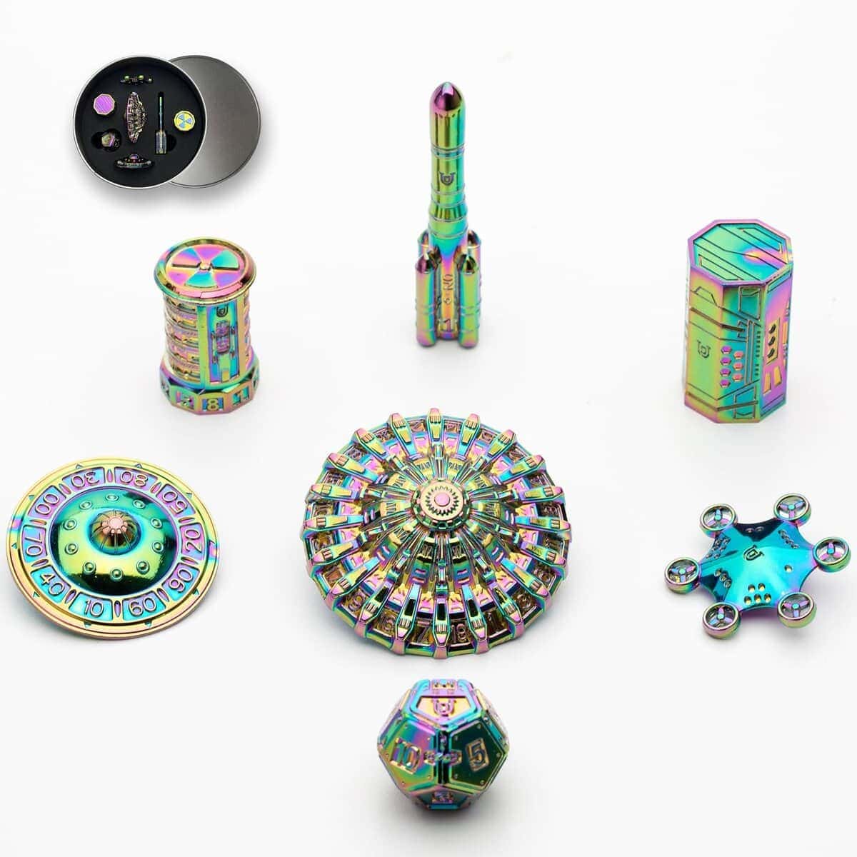 Conjunto de dados UFO ISSUTID Unique Dice Metal Conjunto de