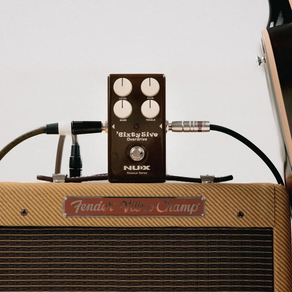 Pedal de Efecto Overdrive NUX 6ixty5ive con 2 Cables de - Imagen 7