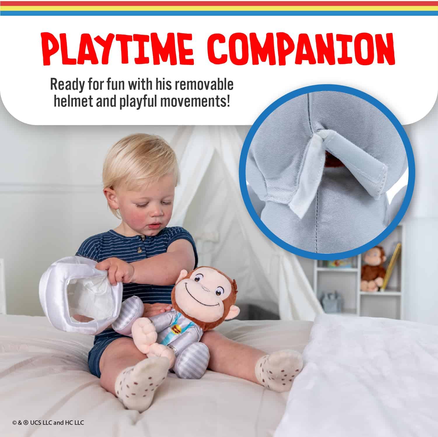 Peluche de Curious George Astronauta Animado para Niños - Imagen 5