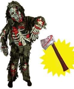 Disfraz de Zombi para Niños, Disfraz de Zombi -Green