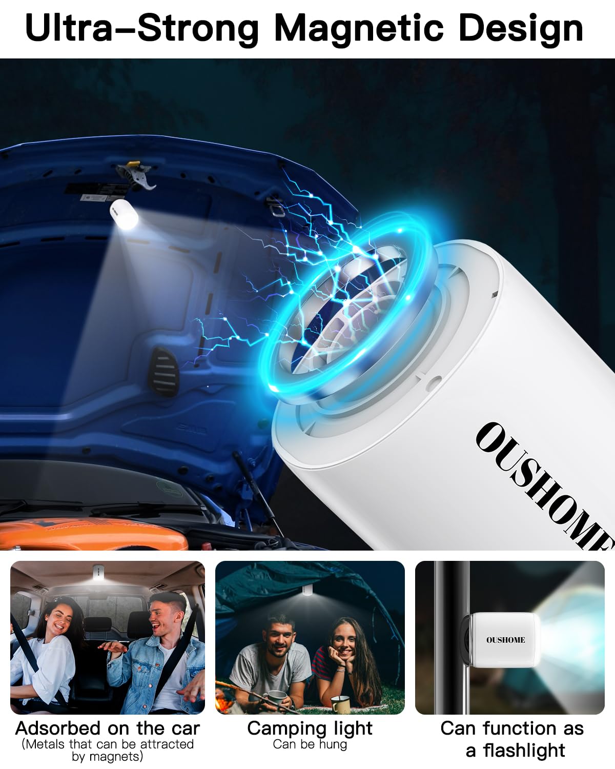 Bomba de Aire Portátil Oushome para Inflables, Mini Bomba - Imagen 6