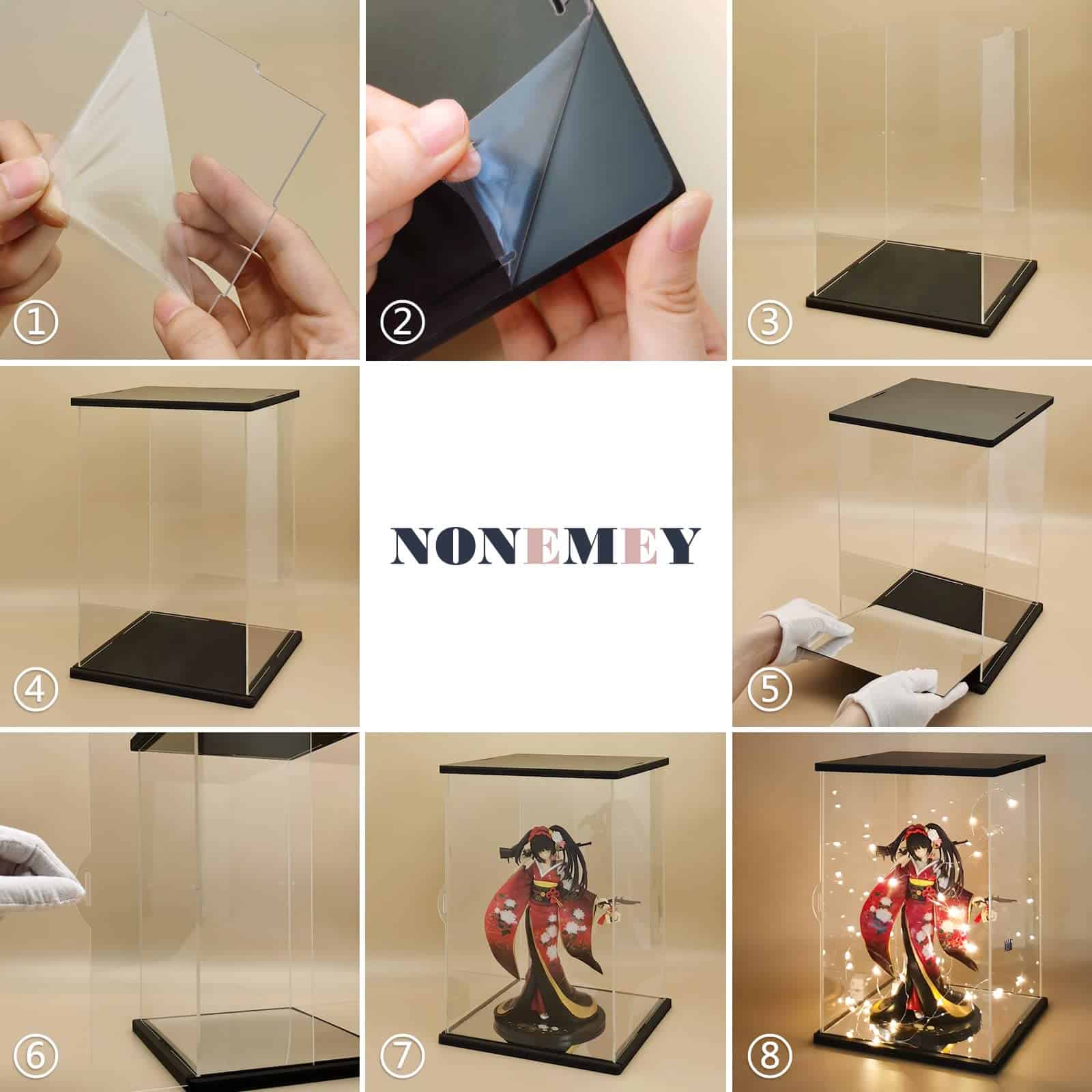 Estuche de Exhibición de Acrílico Transparente con Luz de - Imagen 8