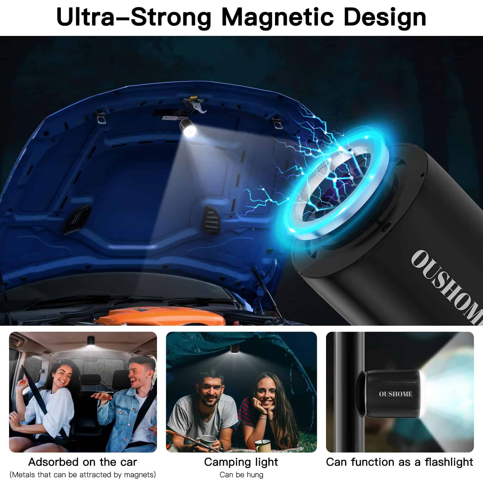 Bomba de Aire Portátil Oushome para Inflables, Bomba de - Imagen 6