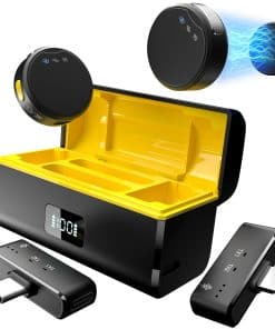 Micrófono inalámbrico de solapa Rythflo para iPhone/Android