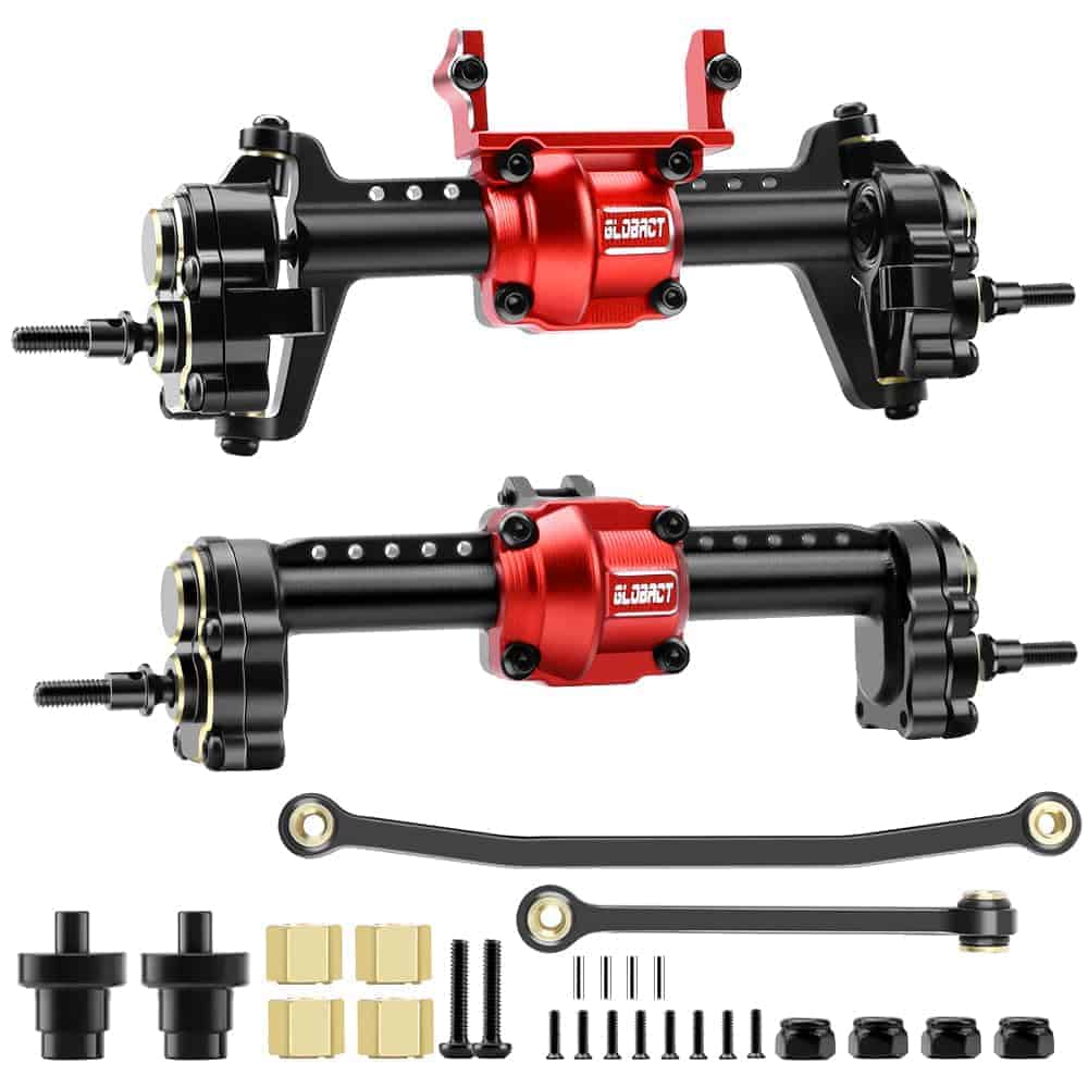 Eje Delantero Trasero Portal GLOBACT para 1/24 FCX24 Set