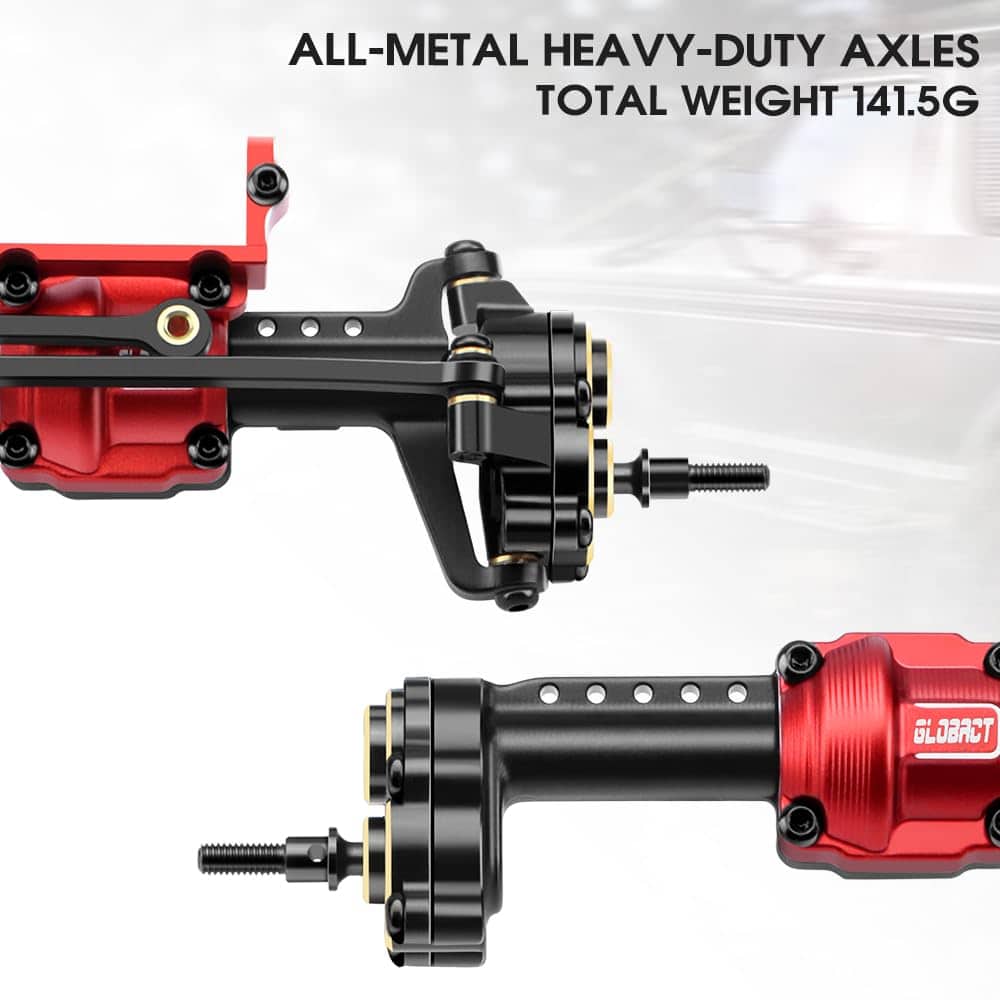 Eje Delantero Trasero Portal GLOBACT para 1/24 FCX24 Set - Imagen 4