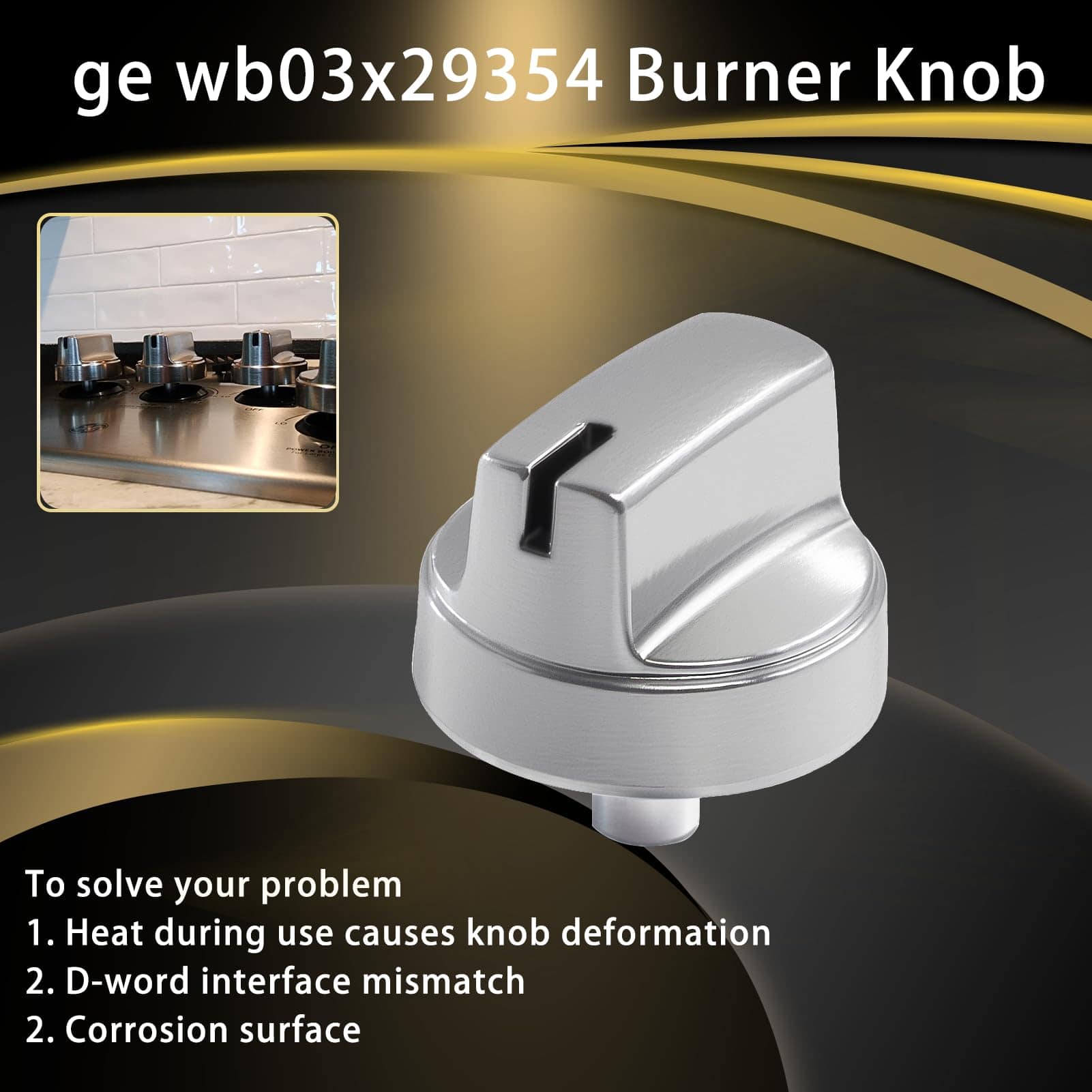 Perilla de estufa 2024 Upgrade WB03X29354 para perillas de - Imagen 6