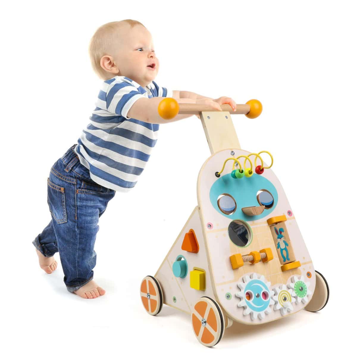 Canuan Andador de Madera para Bebés, Andador de Actividades - Imagen 9