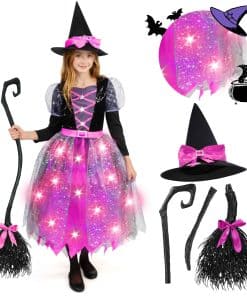 Disfraz de Bruja para Niñas de Spooktacular Creations,