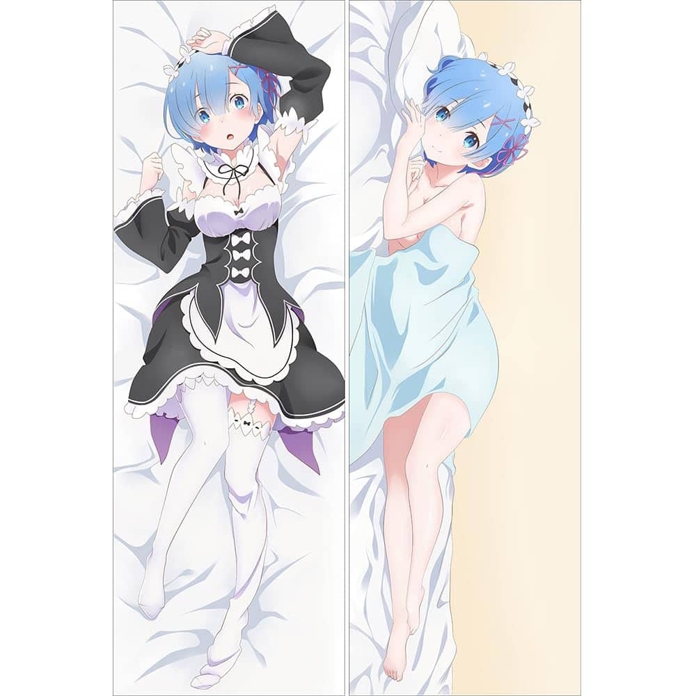 Funda de almohada para cuerpo Misaki1987 Re:Zero Rem Anime