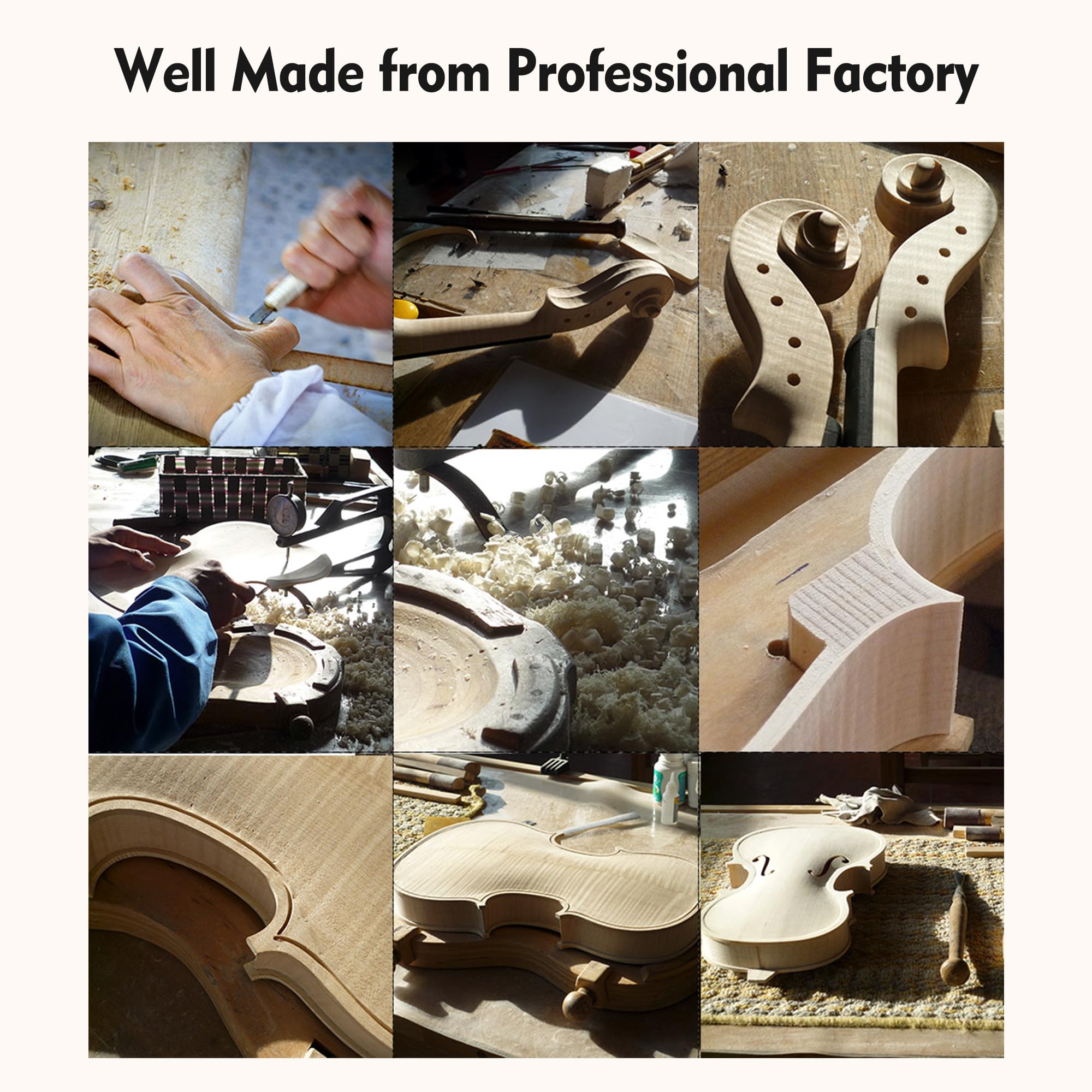 Set de Violín de Madera Tamaño 3/4 ADM para Niños - Imagen 8