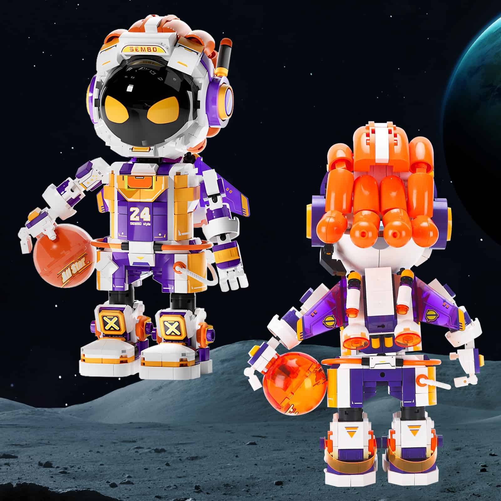 Set de construcción de Bloques de Jugador de Baloncesto - Imagen 5