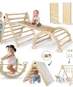 Conjunto de 8 en 1 Utopia House Pikler Triangle con