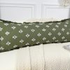 Funda de Almohada Lumbar Larga Boho 12x48 con Flecos,