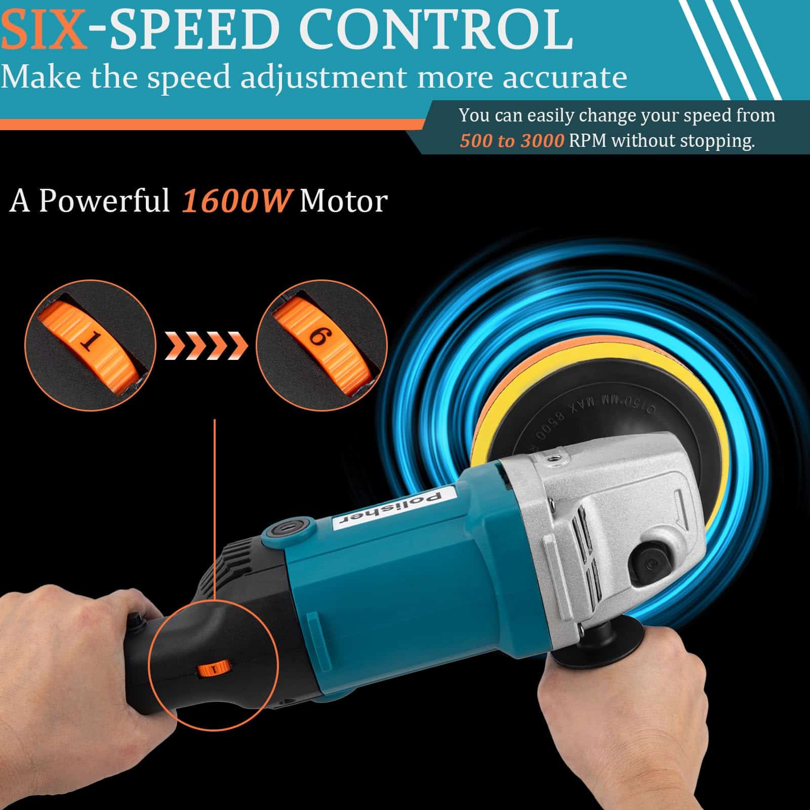 Pulidora de Buffer, Kit de Pulidores y Pulidoras para - Imagen 5