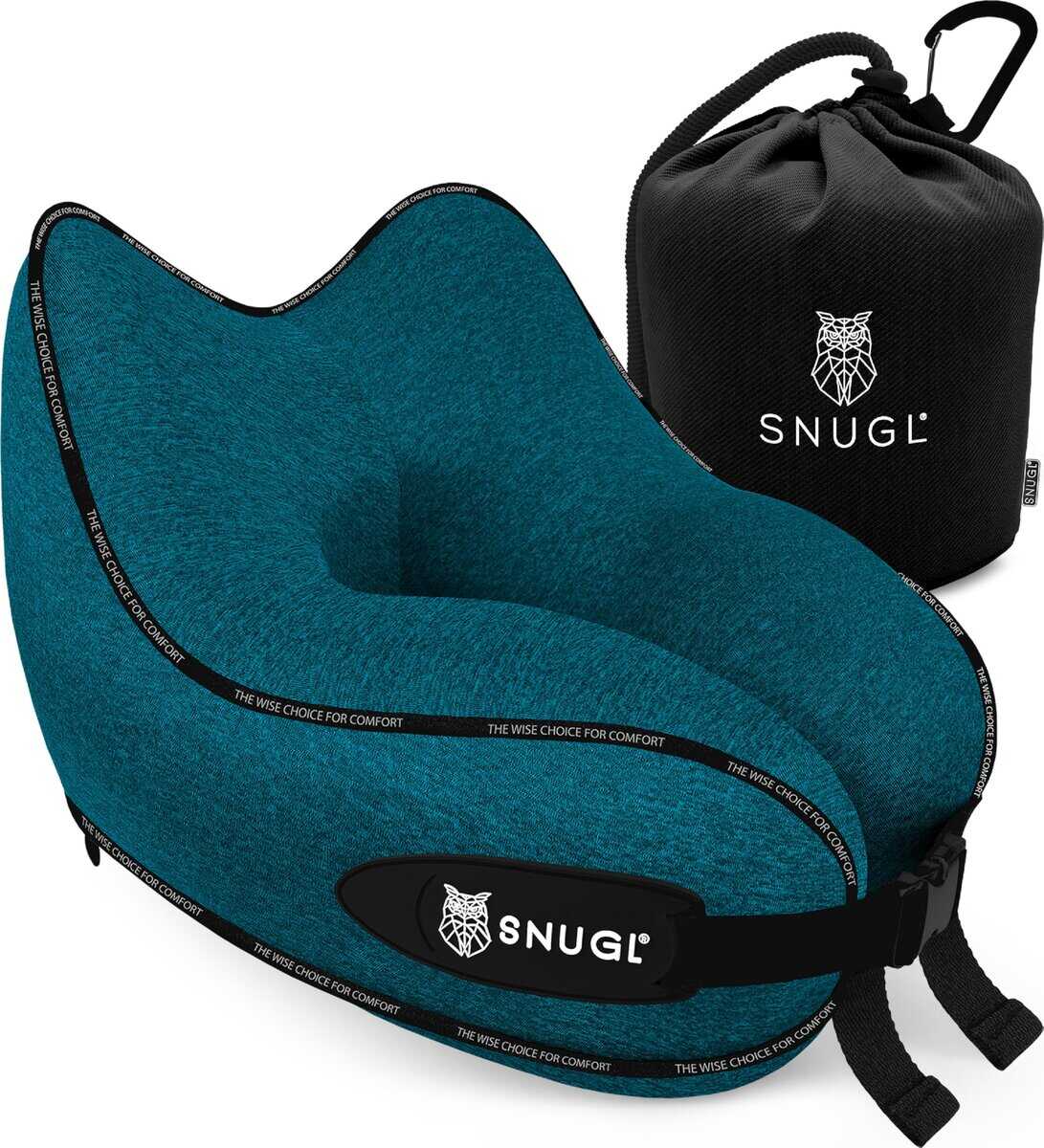 Almohada de viaje para cuello SNUGL - Almohada -Turquesa