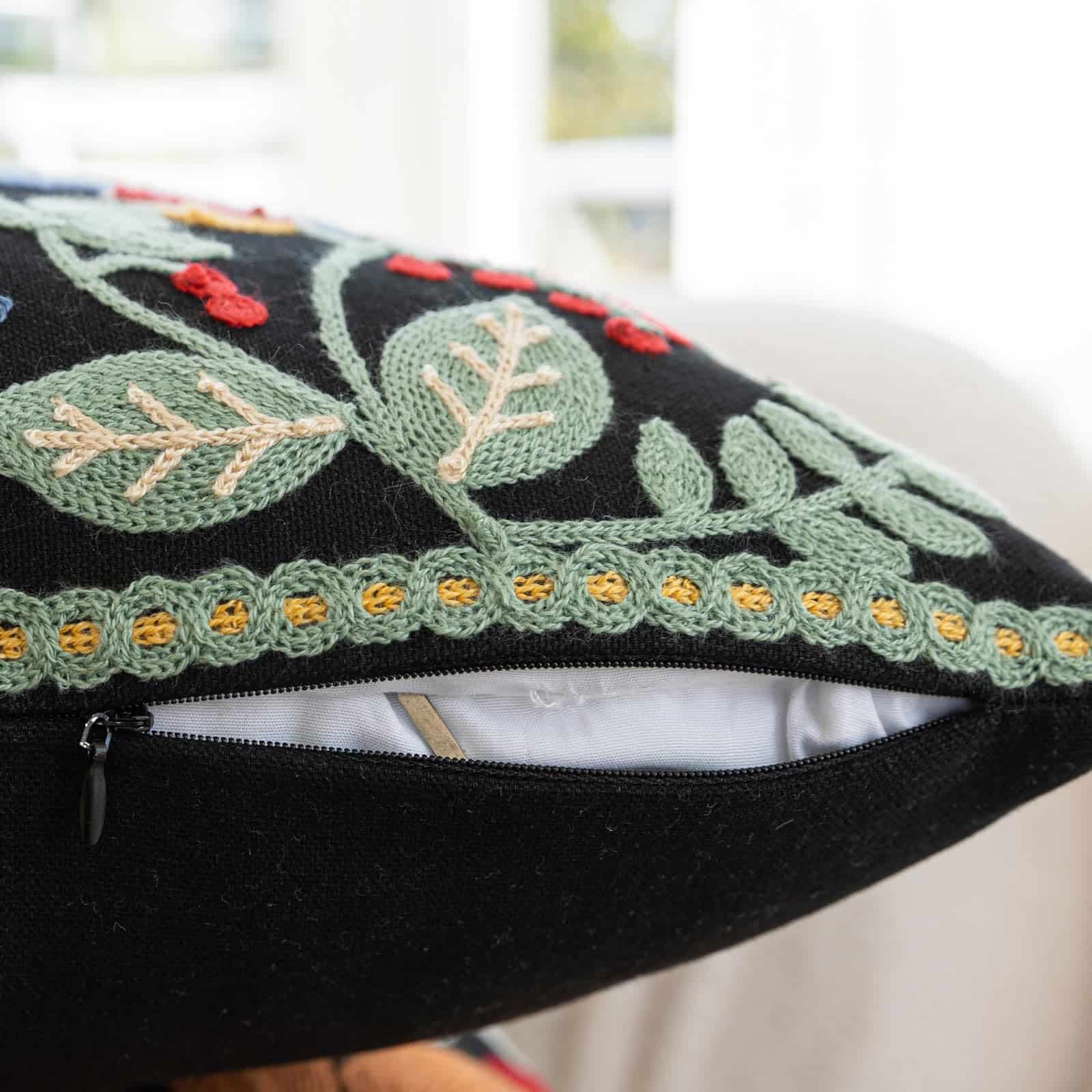 Juego de 2 Fundas de Cojín de 18 x 18 Pulgadas Flores - Imagen 6